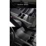 LUCKEASY Car Central Control Panel Protective Patch for Tesla Model 3 2017-2020 Real Carbon Fiber (Matt) 3pcs/Set