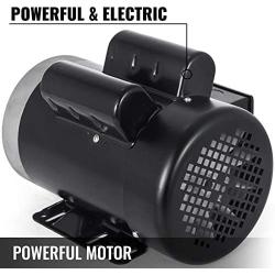 Mophorn 1.5HP Electric Motor, 3450rpm Reversible Single Phase 56C Frame Air Compressor Motor 5/8'' Shaft Diameter Electric Compressor Motor for Agricultural Machinery General Equipment, 115/230VAC