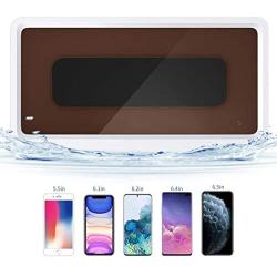 Shower Phone Holder，Wall Mount Phone Holder，Shower Phone，Bathroom Phone Shelf Shower，Bathroom Phone Holder，Punch-Free Touchable Screen Wall Mounted Phone Case (Dark Blue)
