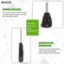 SCITOO 1PC Replacement for 3 Buttons Pad Outer Cover Keyless Entry Remote Car Key Fob Case 2004-2012 Dodge Jeep Buick Chrysler FCC 25695955