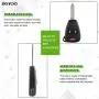 SCITOO 1PC Replacement for 3 Buttons Pad Outer Cover Keyless Entry Remote Car Key Fob Case 2004-2012 Dodge Jeep Buick Chrysler FCC 25695955