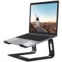 Nulaxy Laptop Stand, Ergonomic Aluminum Laptop Mount Computer Stand, Detachable Laptop Riser Notebook Holder Stand Compatible with MacBook Air Pro, Dell XPS, Lenovo More 10-15.6'' Laptops - Black