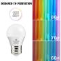 Hansang A15 LED Bulb Light 6 Watt (60w Equivalent),E26 Base,G45 Bulb,Ra83 600lm 2700K Warm White 120V for Ceiling Droplight,House Lighting No Dimmable 6 Pack