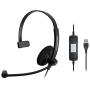 Sennheiser SC 30 USB CTRL (505548) - Single-Sided Business Headset | For Unified Communications | with HD Sound, Noise-Cancelling Microphone, & USB Connector (Black)