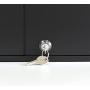 Acrimet Key Cabinet Organizer 256 Positions with Lock (Wall Mount) (256 Smoke Tags Included) (Black Cabinet)