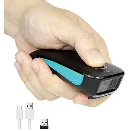 NETUM Bluetooth Barcode Scanner, Compatible with 2.4G Wireless & Bluetooth Function & Wired Connection, Connect Smart Phone, Tablet, PC, Laser Bar Code Reader Work with Windows, Mac,Android, iOS
