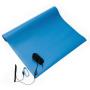 Bertech-2059R ESD Rubber Mat Kit, 18 Inches Wide x 24 Inches Long x 0.06 Inches Thick, Blue, Includes a Wrist Strap and Grounding Cord, RoHS and REACH Compliant (Assembled in USA)