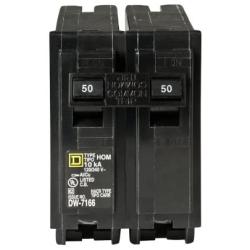 Your One Source HOM250CP 50-Amp 2-Pole Plug-On Circuit Breaker
