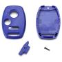 Cutting Not Required - 2 Replacement Key Fob Keyless Entry Remote Shell Case for Honda Civic/Accord/CR-V/Fit/Odyssey/Pilot/Ridgeline/CR-Z Car Key Fob Cover (2+1 Button, 2pc Blue)