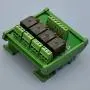 Electronics-Salon DIN Rail Mount 4 SPDT 10Amp Power Relay Interface Module, DC 12V Version.