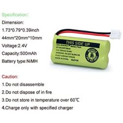 BT18433 BT28433 BT184342 BT284342 BT183348 BT283348 BT-1011 Replacement Battery Compatible for Vtech Phone CS6209 CS6219 CS6229 DS6151 89-1330-01-00 CPH-515D(Pack of 3)