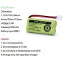 BT18433 BT28433 BT184342 BT284342 BT183348 BT283348 BT-1011 Replacement Battery Compatible for Vtech Phone CS6209 CS6219 CS6229 DS6151 89-1330-01-00 CPH-515D(Pack of 3)