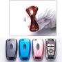 TPU Key Fob Cover Case Remote Holder Skin Protector for 2017 Ford Fusion F250 F350 F450 F550 2018 Edge Explorer (Red)