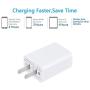 USB Wall Charger FOBSUNLAND. USB Wall Plug 5V 2.1A AC Power Adapter Compatible with iPhone,iPad,Samsung,Tablet,Kindle and More (White 2pack)