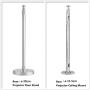 Ivosmart Projector Tripod Floor Stand Holder, Adjustable Height Tilt/Swivel Bracket