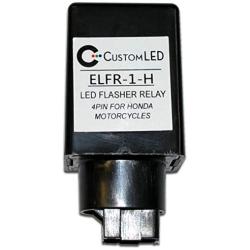 4-Pin Electronic LED Flasher Relay for LED Blinkers on Honda Motorcycles - ELFR-1-H