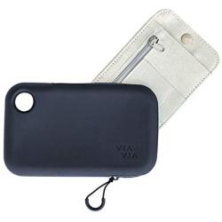 VIAVIA Wristlet Purse (Water-Resistant & Silicone) with Shoulder & Wrist Strap - Wallet Wristlet - Crossbody iPhone Purse - Travel Bag Organizer - Pocketbook - Waterproof Phone Pouch - Clutch Wallet