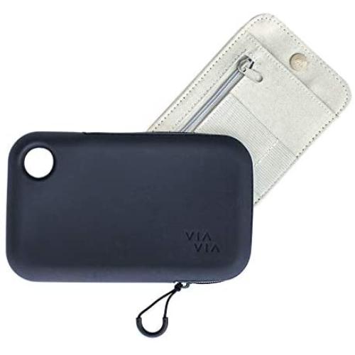 VIAVIA Wristlet Purse (Water-Resistant & Silicone) with Shoulder & Wrist Strap - Wallet Wristlet - Crossbody iPhone Purse - Travel Bag Organizer - Pocketbook - Waterproof Phone Pouch - Clutch Wallet