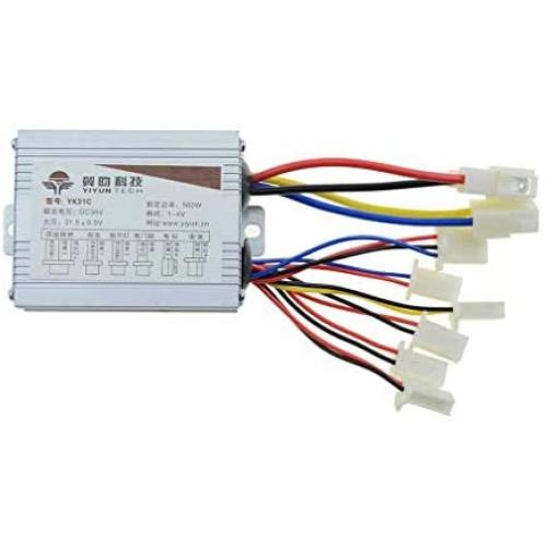 WOOSTAR Motorcycle Speed Controller 36V 500W Replacement for Electrical Scooter E Bike Bicycle Tricycle Brush