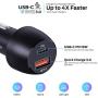 USB C Car Charger, 36W Dual Port Fast Car Charging Adapter with 18W PD & QC 3.0 for iPhone 11/Pro/Max, Samsung Galaxy S20/S20 Plus/S20 Ultra/S10+/S10e, iPad Pro/Air 2/Mini, Pixel