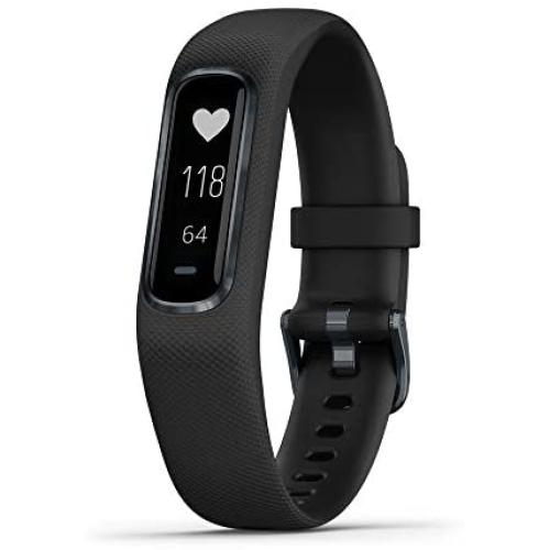 Garmin vivosmart 4, Activity and Fitness Tracker w/ Pulse Ox and Heart Rate Monitor, Black