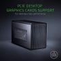 Razer Core X Aluminum External GPU Enclosure (eGPU): Compatible with Windows & MacOS Thunderbolt 3 Laptops, NVIDIA /AMD PCIe Support, 650W PSU, Classic Black