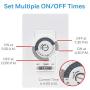 UltraPro 24-Hour Mechanical In-Wall Timer 3 Pack, Dial Timer, 30-Minute Intervals, Push Pins, Neutral Wire Required, Override Switch, Single-Pole, Ideal for Lights, LED, CFL 47978