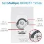 UltraPro 24-Hour Mechanical In-Wall Timer 3 Pack, Dial Timer, 30-Minute Intervals, Push Pins, Neutral Wire Required, Override Switch, Single-Pole, Ideal for Lights, LED, CFL 47978