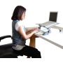 WorkEZ LIGHT Ergonomic Portable Lightweight Folding Aluminum Laptop Cooling Stand & Lap Desk Tray for Bed Couch. Adjustable height angle tilt notebook computer macbook desktop riser table-top holder