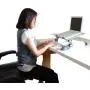 WorkEZ LIGHT Ergonomic Portable Lightweight Folding Aluminum Laptop Cooling Stand & Lap Desk Tray for Bed Couch. Adjustable height angle tilt notebook computer macbook desktop riser table-top holder
