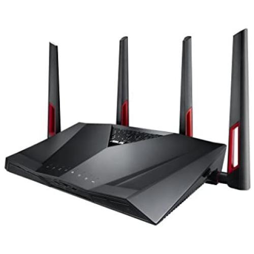 ASUS AC3100 WiFi Gaming Router (RT-AC88U) - Dual Band Gigabit Wireless Router, WTFast Game Accelerator, Gaming & Streaming, AiMesh Compatible, Free Lifetime Internet Security, Adaptive QoS, MU-MIMO