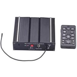 AS 100W Federal Siren Kit AS7100D-SPK0021 3-Piece Pack 20 Tones 12V with Siren Box Speaker Wireless Remote Microphone Fit for Different Vehicles