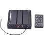 AS 100W Federal Siren Kit AS7100D-SPK0021 3-Piece Pack 20 Tones 12V with Siren Box Speaker Wireless Remote Microphone Fit for Different Vehicles
