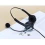 Callez Corded Cell Phone Headset Dual, 3.5mm Phone Headsts with Noise Canceling Mic for iPhone Samsung Huawei Smartphones, Skype, Car Truck Driver, iPad, PC, Conference Calls, Online Classes(C402E1)