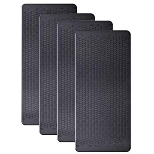 JIMISHA 4 Pack Anti-Slip Car Dash Sticky Pads 6.3 x 2.8 in, Cell Phone Dashboard Holder, Radar Detector Non-Slip Mat, Heat Resistant, Dont Stink, Leave no Residue