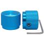 Taiss / 2pcs Blue Aluminum Rotary Electronic Control Potentiometer Knob For 6 mm Diameter Shaft, Volume Control Knobs, Audio knob, Guitar Knobs，Switch Knob, 20mm dia. x 15.5mm height