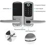 Smart Lock, CATCHFACE Digital Electronic Bluetooth Front Door Smart Lock with Fingerprint App Code and IC Card Mechanical Key,Keyless Entry Door Lock for Home Office Apartment Garage School Airbnb
