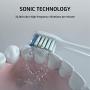 Meizu Anti-Splash Acoustic Electric Toothbrush,Sonic Electric Toothbrush Clean as Dentist,AET01 SmartSeries White Electronic Power Rechargeable Toothbrush 4 Modes Waterproof