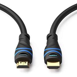 BlueRigger 4K HDMI Cable (50 Feet, Black,4K 30Hz,High Speed, in-Wall CL3 Rated)