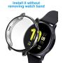 [2 Pack] Screen Protector Case for Samsung Galaxy Active 2 44mm, All-Around TPU Anti-Scratch Flexible Case Soft Protective Bumper Cover for Samsung Galaxy Watch Active 2. Clear and Black(44mm)
