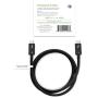 Plugable Thunderbolt 3 Cable 40Gbps Supports 100W (20V, 5A) Charging, 2.6ft / 0.8m USB C Compatible [Thunderbolt 3 Certified]