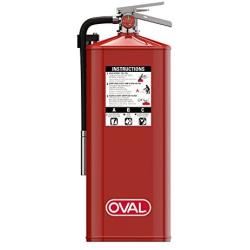 Oval Brand 10 lb ABC Fire Extinguisher Model 10HABC with 4A:80B:C Rating