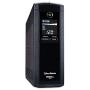 CyberPower CP1500AVRLCD Intelligent LCD UPS System, 1500VA/900W, 12 Outlets, AVR, Mini-Tower Black