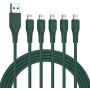iPhone Charger Cable 3FT 5Pack,Lightning Cable 3 Foot Cord Sync USB Fast Charging Cord Compatible with iPhone 11/11 Pro/Pro Max/SE/X/XS Max/XR/8/8 Plus/7/7 Plus/iPad(Green)
