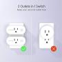 Smart Plugs That Work with Alexa, TECKIN 15A Alexa Smart Plugs with Remote Control, Schedule and Timer Function, FCC ETL Certification, No hub Require, 4 Pack