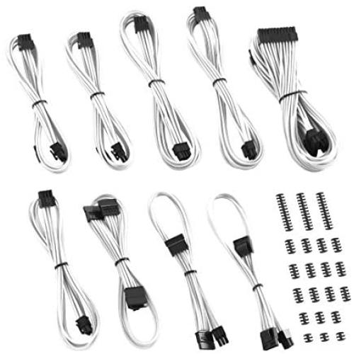 CableMod RT-Series ModMesh Classic Cable Kit for ASUS and Seasonic - White [cm-RTS-CKIT-NKW-R]