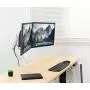 VIVO Articulating Dual 17 to 27 inch Pneumatic Spring Arm Clamp-on Desk Mount Stand, Fits 2 Monitor Screens with Max VESA 100x100, White, STAND-V102OW VIVO Articulating Dual 17 to 27 inch Pneumatic Spring Arm Clamp-on Desk Mount Stand, Fits 2 Monitor Screens with Max VESA 100x100, White, STAND-V102OW