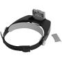 Headband Magnifying Glass with 2 LED Lights Optical Head Wearing Magnifier 1.5X 3X 6.5X 8X Head-Mounted Headset Jewelry Visor Magnifier Glass Loupe for Reading Electronics Watch Repair