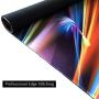 Benvo Extended Mouse Pad Large Gaming Mouse Pad- 35.4x15.7x0.12 inch Computer Keyboard Mouse Mat Non-Slip Mousepad Rubber Base and Stitched Edges for Game Players, Office, Study, Rainbow Line Design