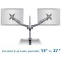 Mount-It! Expandable Two Monitor Computer Desk Mount Spring Arm Quick Release (MI-45116)